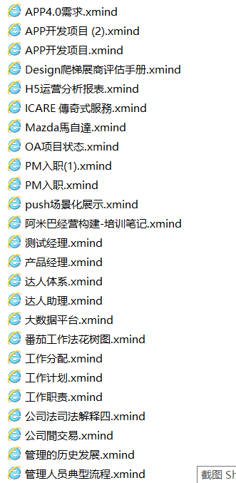 Xmind思维导图各类模板合集 （文档）