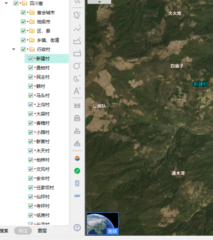 全国村级地名kml格式